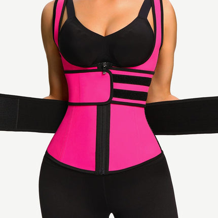 Wholesale Latex Vest Shaper Double Belts With Zipper High-Compression