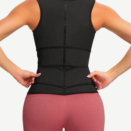 Wholesale Latex Vest Shaper Double Belts With Zipper High-Compression