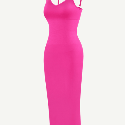 Wholesale Seamless Spaghetti Strap V-neck Maxi Shaper Dress
