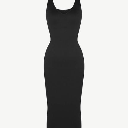Wholesale Seamless Deep V-neck Waist Trimming Shaping Dress with Removable Pads