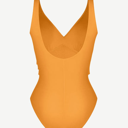 Wholesale One-piece Swimsuit Built-in Elastic Mesh in the Abdomen With Removable Cups