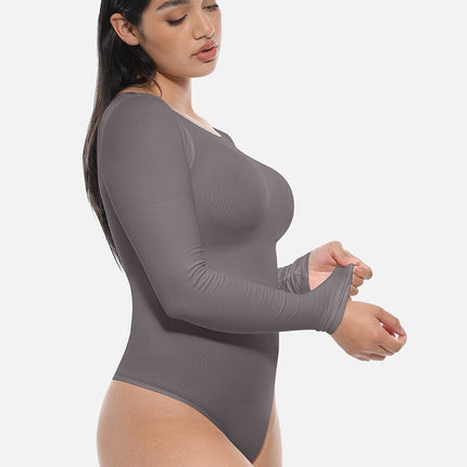 Body Hub Arm & Tummy Slimming Bodysuit – Breathable Fabric with Crotch Hook Closure