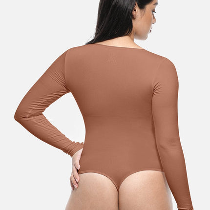 Body Hub Arm & Tummy Slimming Bodysuit – Breathable Fabric with Crotch Hook Closure