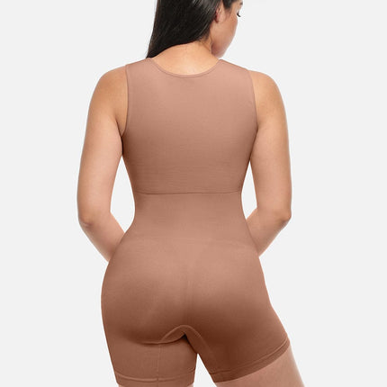 Body Hub ?? Eco-friendly Seamless Square Neck Waist and Belly Shaping Jumpsuit