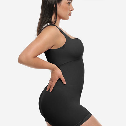 Body Hub ?? Eco-friendly Seamless Square Neck Waist and Belly Shaping Jumpsuit