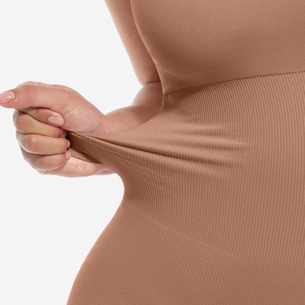 Body Hub ?? Eco-friendly Seamless Square Neck Waist and Belly Shaping Jumpsuit