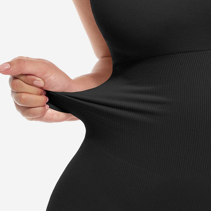 Body Hub ?? Eco-friendly Seamless Square Neck Waist and Belly Shaping Jumpsuit