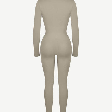 Wholesale Seamless Deep V Tummy Control Waist Cinching Catsuit