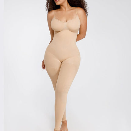 Wholesale Seamless Breast Support Waist and Abdomen Shaping Mid Thigh Body Shaper