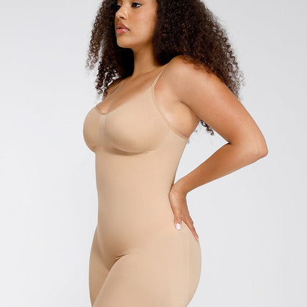 Wholesale Seamless Breast Support Waist and Abdomen Shaping Mid Thigh Body Shaper