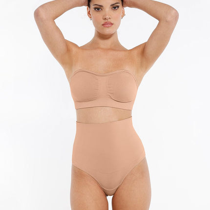 High Waist Tummy Control Thong Shapewear Panties