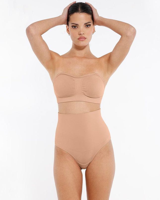High Waist Tummy Control Thong Shapewear Panties