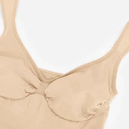 Seamless Diamond Neck Bust Support Waist Control Panty Bodysuit