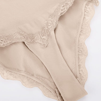 Seamless lace Cami Waist Abdomen Shaping Thong Bodysuit