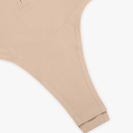 Seamless Plunge Chest Support Bodysuit with Clips Inside