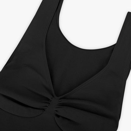 Seamless Bust Support Waist and Abdomen Control Thong Bodysuit