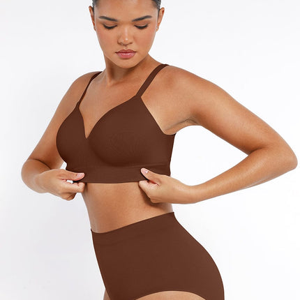 Seamless Wireless Bust Support Shapewear Bra