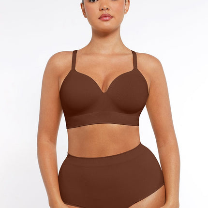 Seamless Wireless Bust Support Shapewear Bra