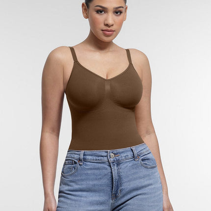 Seamless Chest Support Waist Control Shapewear Bodysuit
