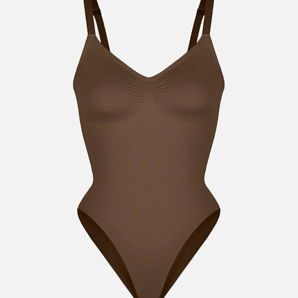Seamless Chest Support Waist Control Shapewear Bodysuit