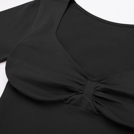 Wholesale Seamless Diamond Neck Bust Support Waist and Tummy Control Shaping Top.