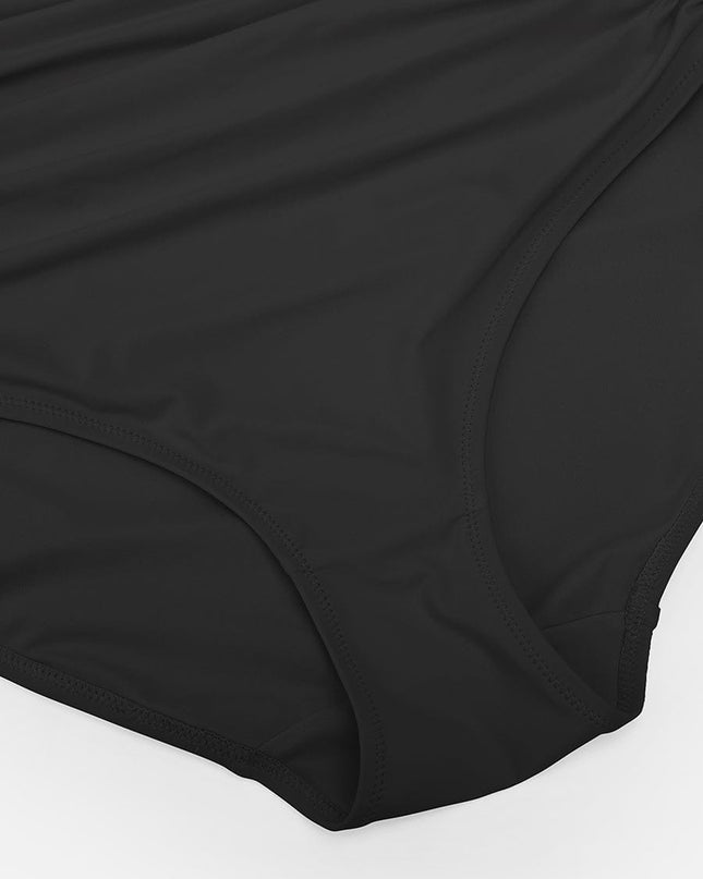 Wholesale Waist Shaping Mesh Eco Lining Ruched Brief One Piece Swimsuit with Pads.