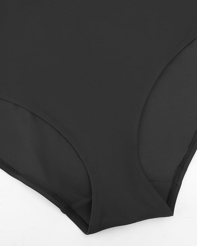 Wholesale Deep V Ruched Shaping Mesh One Piece Swimsuit with Removable Pads.