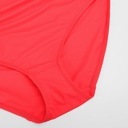 One Shoulder One Piece Ruched Support Chest Swimwear