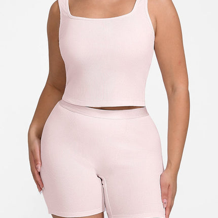 Wholesale Rayon Ribbed Wide Strap Scoop Neck Tank Top Breathable.