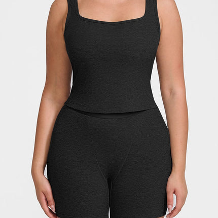 Wholesale Rayon Ribbed Wide Strap Scoop Neck Tank Top Breathable.