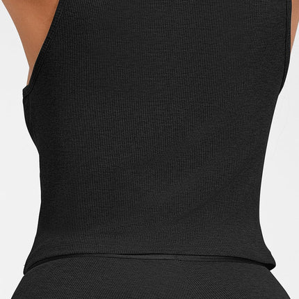 Wholesale Rayon Ribbed Wide Strap Scoop Neck Tank Top Breathable.