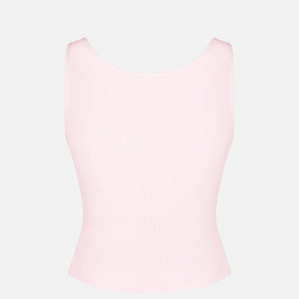Wholesale Rayon Ribbed Wide Strap Scoop Neck Tank Top Breathable.