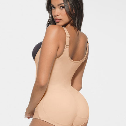 Wholesale High-Elastic Bust Support Antibacterial Crotch Shaping Bodysuit.