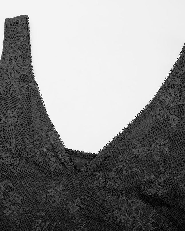 Wholesale Seamless Sexy Deep V-Neck Lace Shaping Thong Bodysuit.