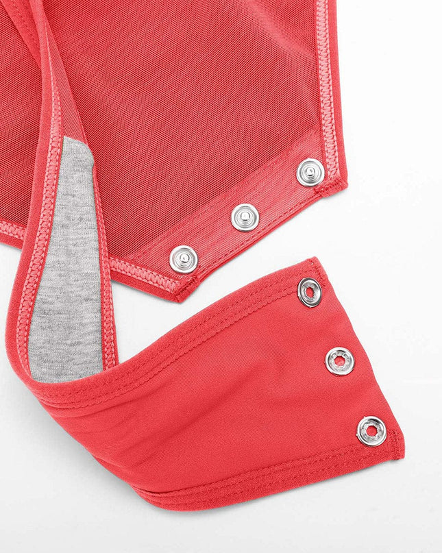 Wholesale Sexy V-neck Overlapping pleated Waist and Tummy Control Antibacterial Crotch Bodysuit.