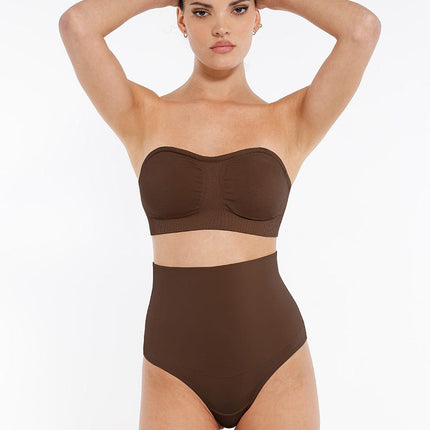 Wholesale Seamless Strapless Wireless Breast Support Bra with Removable Cup Pad.