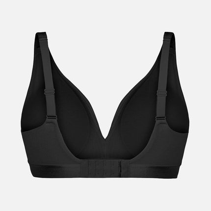 Wholesale Deep V Neck Rib Modal All Day Wear Bralette with Removable Pads.