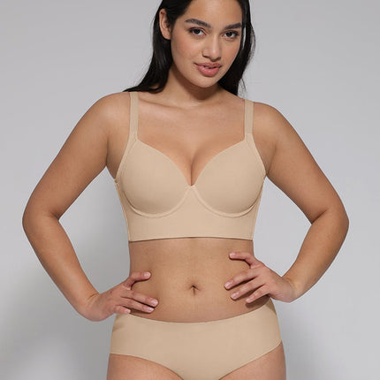 Wholesale Skin Underwire Push-Up Sculpting Uplift Hide Back Fat Full Coverage Bra.