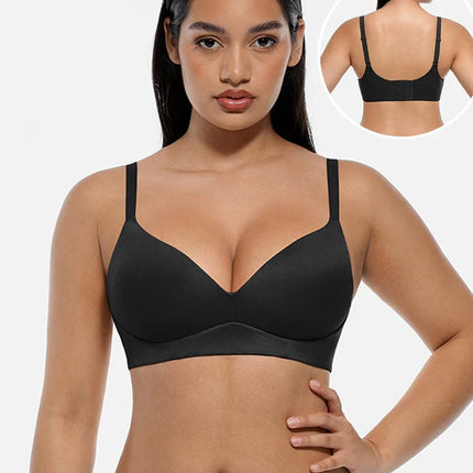 Body Hub Butter-Soft Demi Cup Wireless Bra – Push-Up 3/4 Coverage & Seamless Back