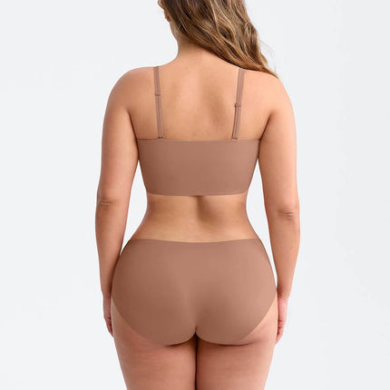 Strapless Anti Slip Bandeau Bra Fixed Molded Cups FeelSoft Fabric Nipple Coverage.