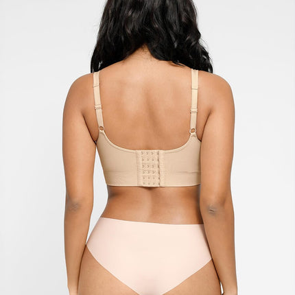 Wholesale Seamless Breast Support Back Fat Reduction Inner Bra With Removable cups