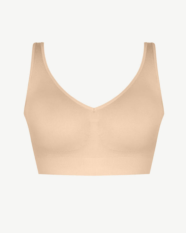 Wholesale Seamless Breast Support Back Fat Reduction Inner Bra With Removable cups