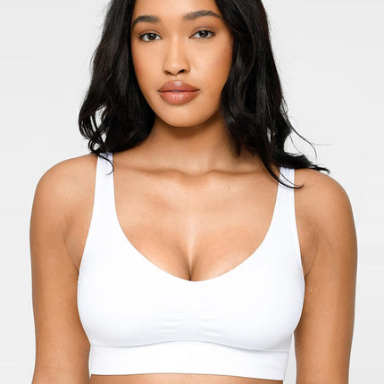 Wholesale Seamless Breast Support Back Fat Reduction Inner Bra With Removable cups