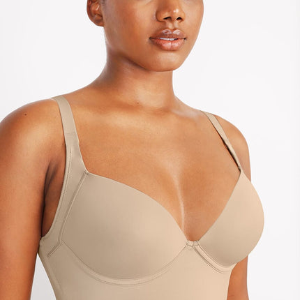 Wholesale Skin Underwire Push-Up Sculpting Uplift Hide Back Fat Full Coverage Bra.
