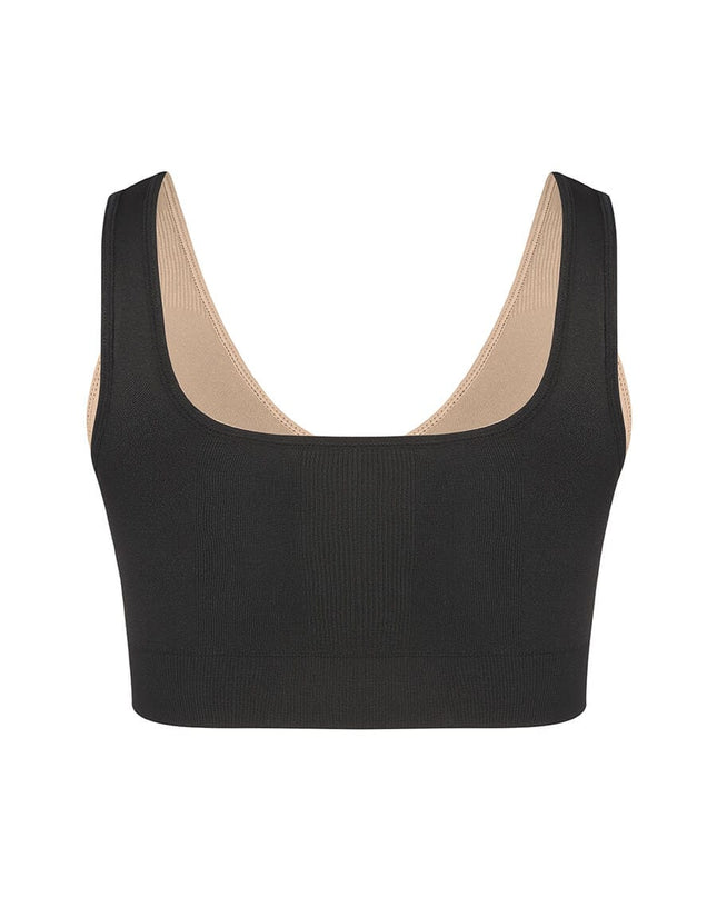 Wholesale Reversible Wireless Comfort Bust Support Shaper Bra with Removable Cups