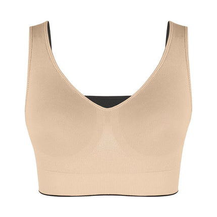 Wholesale Reversible Wireless Comfort Bust Support Shaper Bra with Removable Cups