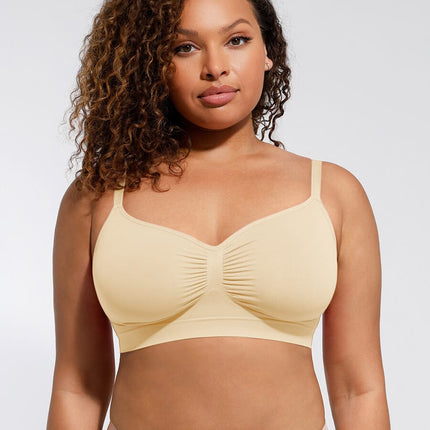 Wireless Supportive Shaping Bra with Adjustable Straps