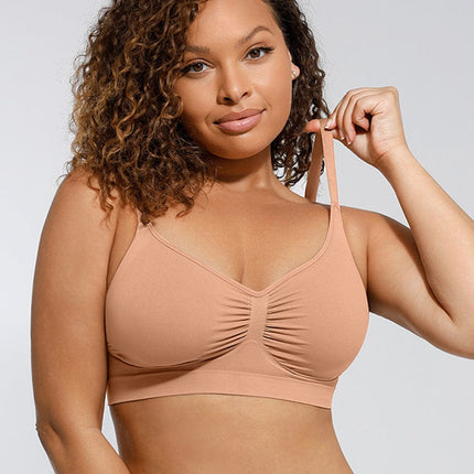 Wireless Supportive Shaping Bra with Adjustable Straps