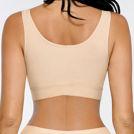 Wholesale Adjustable Front Closure Post-Surgery Bra with Triple Hooks