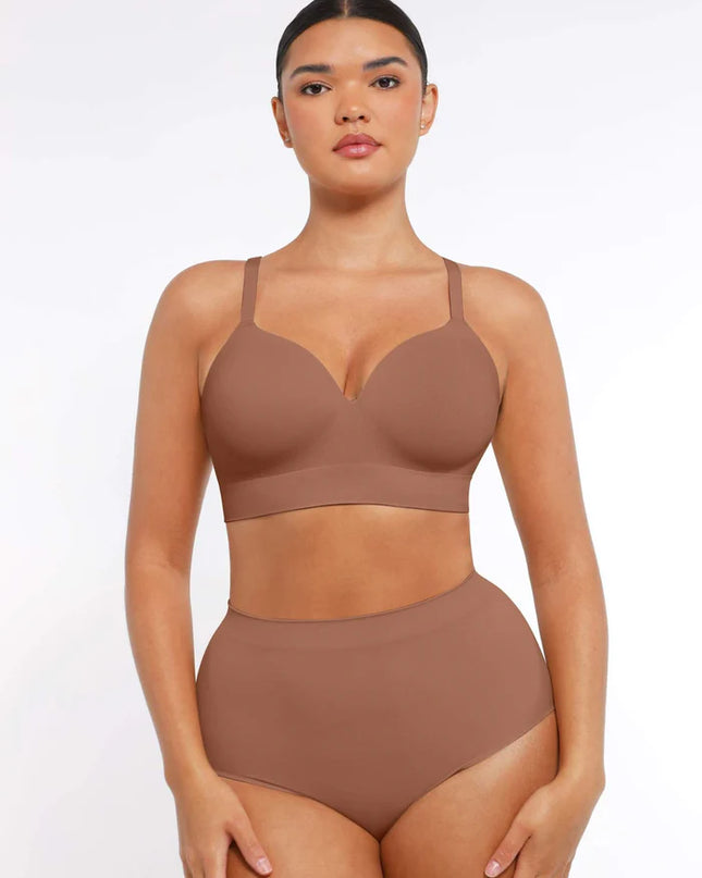 Seamless Wireless Bust Support Shapewear Bra